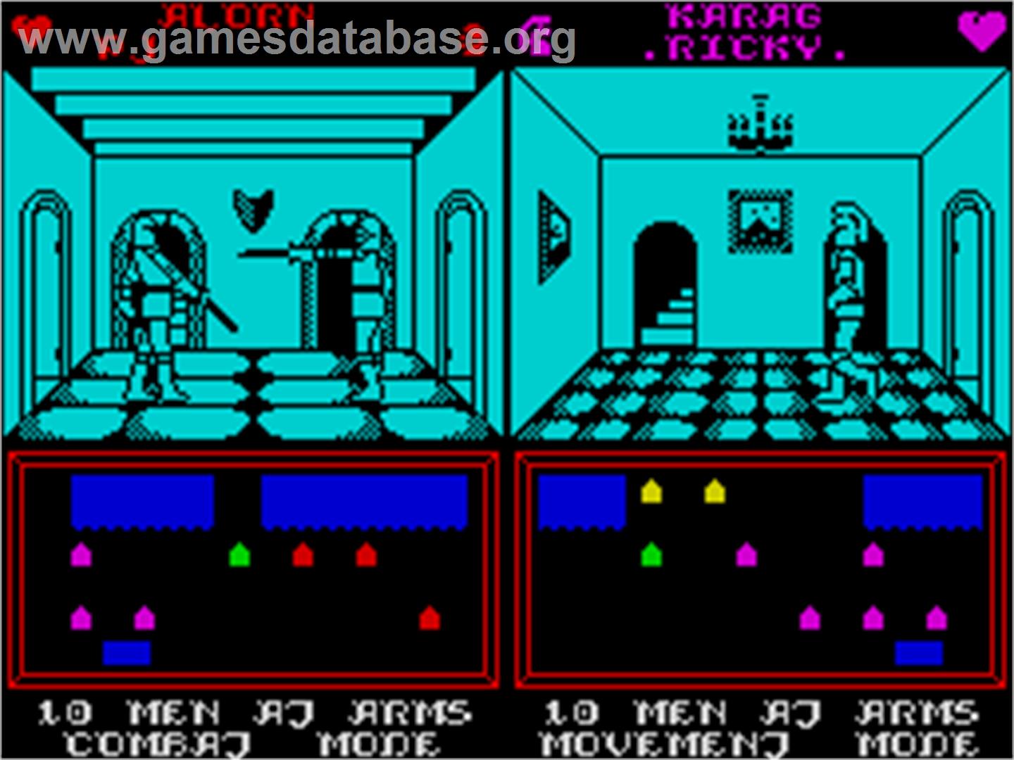 Throne of Fire - Sinclair ZX Spectrum - Artwork - In Game