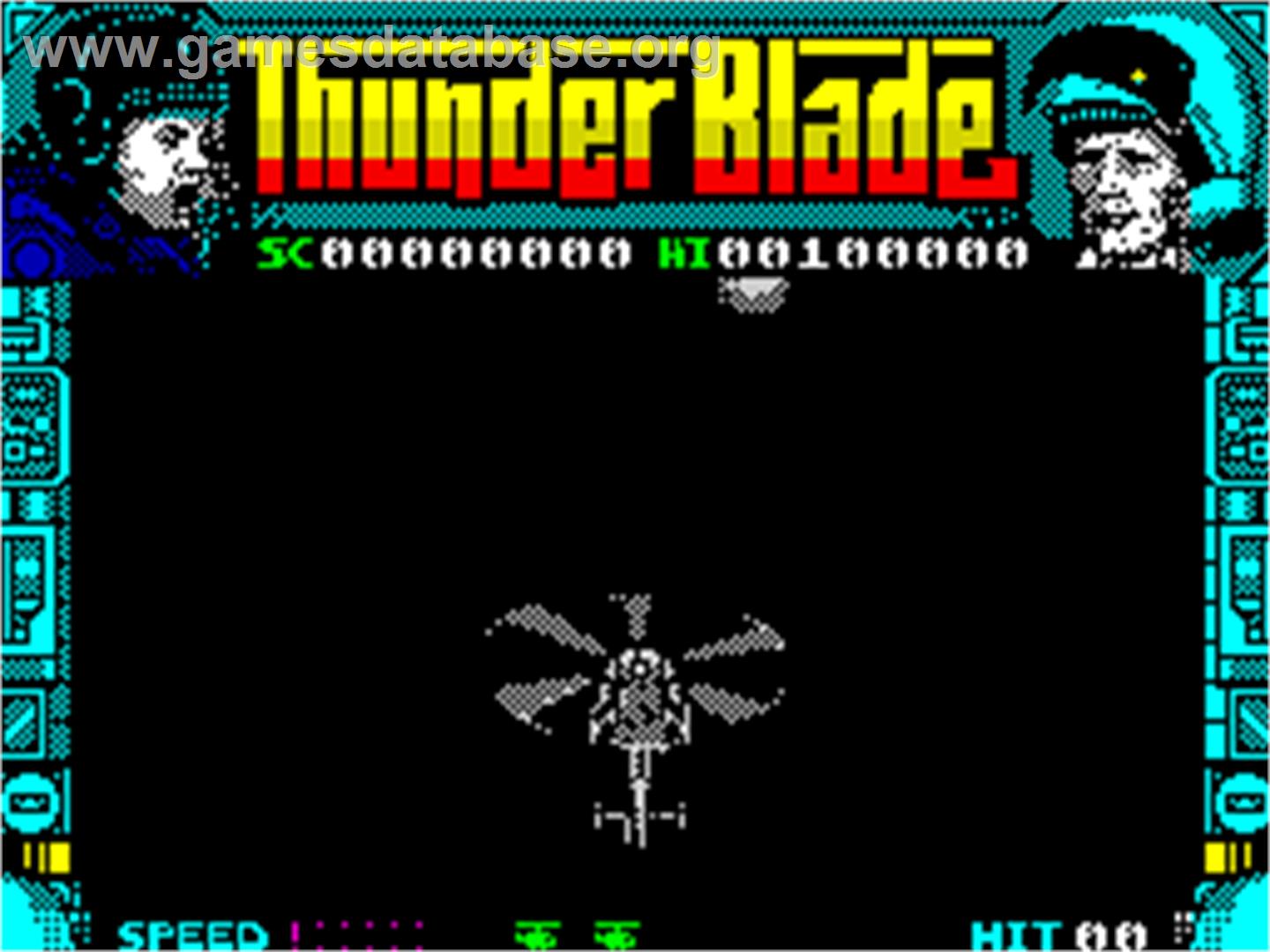 ThunderBlade - Sinclair ZX Spectrum - Artwork - In Game