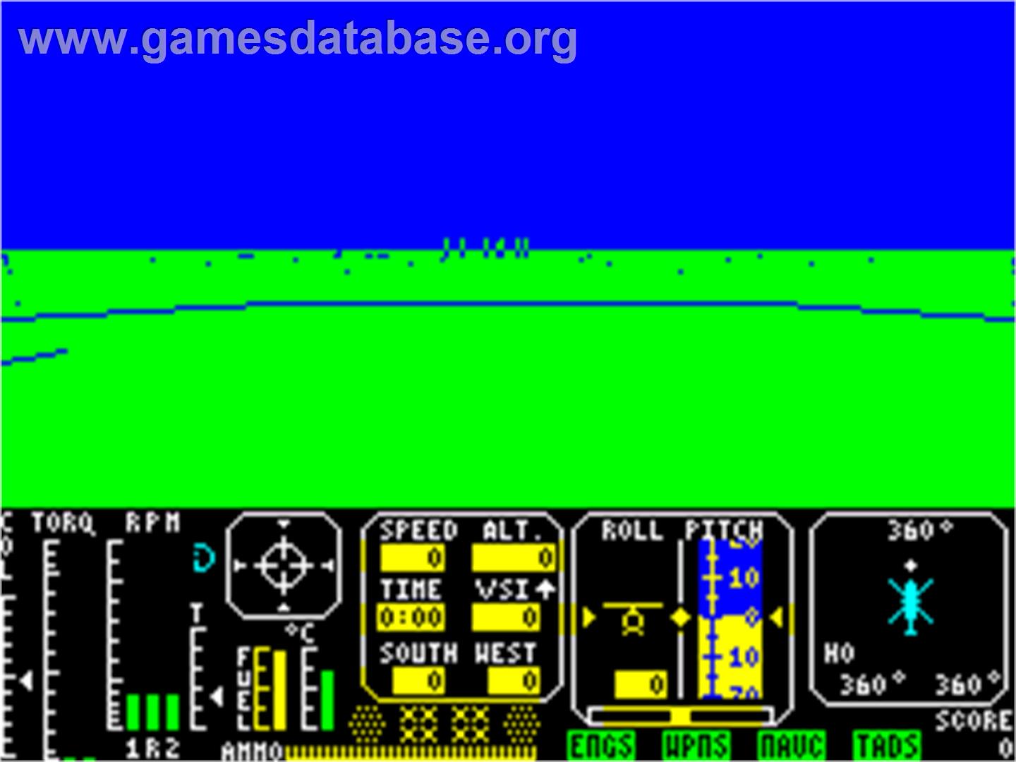 Tomahawk - Sinclair ZX Spectrum - Artwork - In Game
