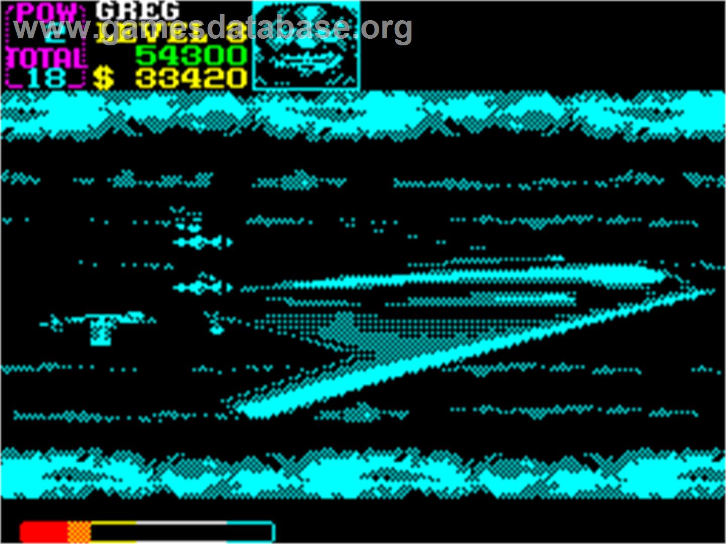 U.N. Squadron - Sinclair ZX Spectrum - Artwork - In Game