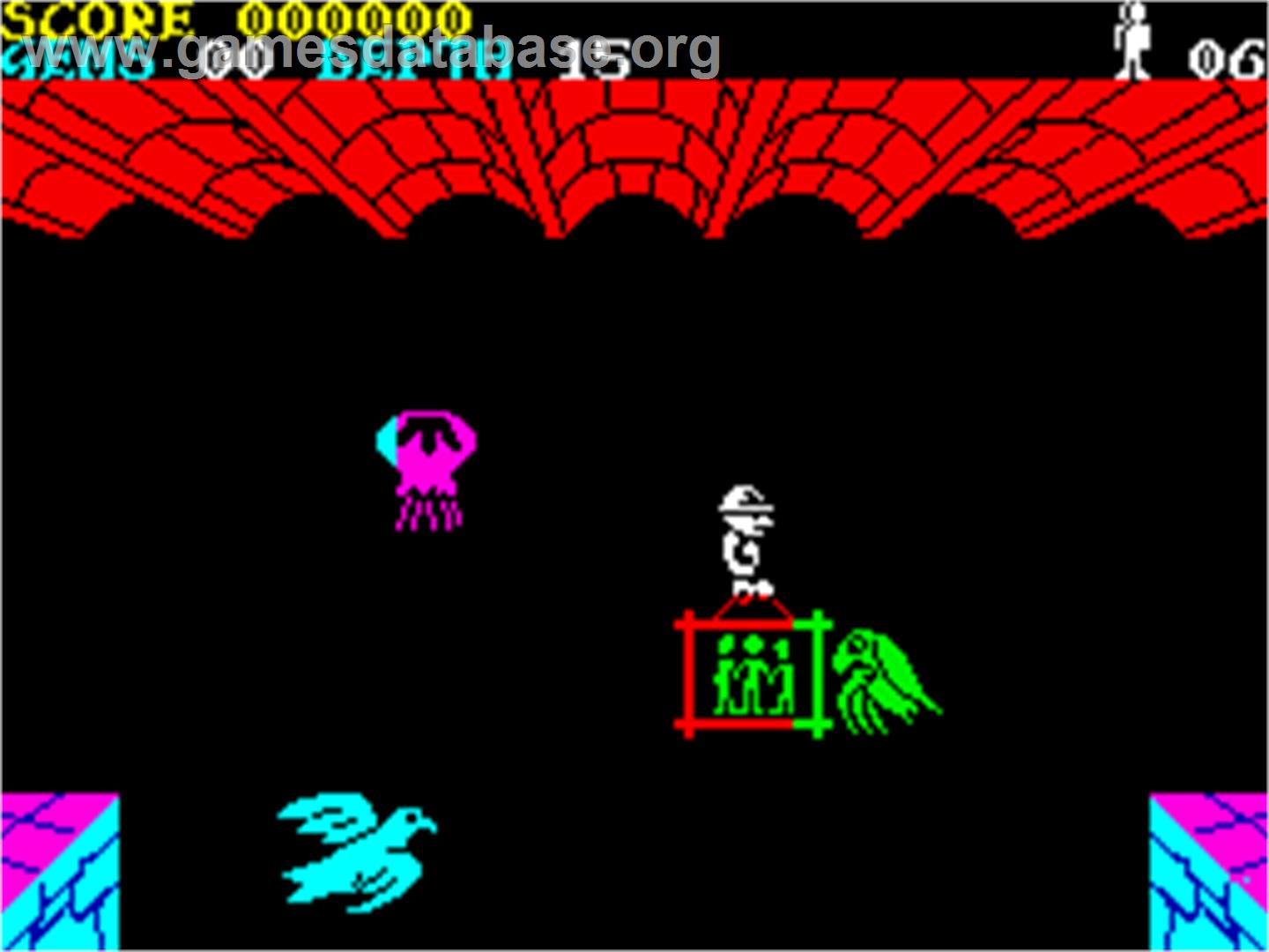 Underwurlde - Sinclair ZX Spectrum - Artwork - In Game