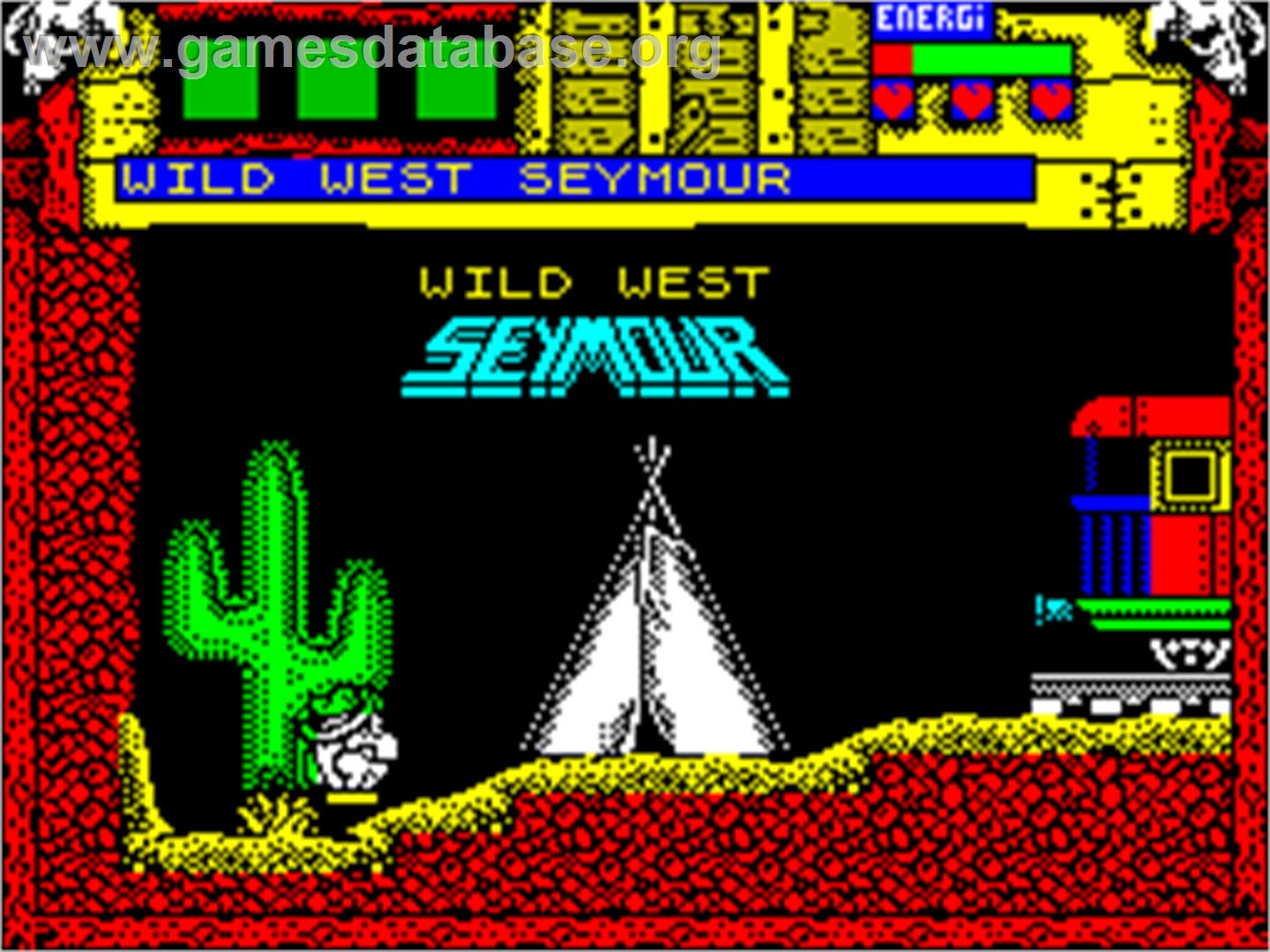 Wild West Seymour - Sinclair ZX Spectrum - Artwork - In Game