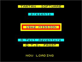 Title screen of 1942 Mission on the Sinclair ZX Spectrum.