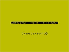 Title screen of 3D Bat Attack on the Sinclair ZX Spectrum.