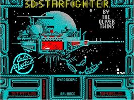 Title screen of 3D Starfighter on the Sinclair ZX Spectrum.