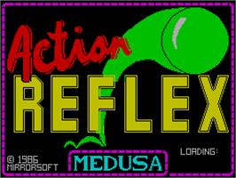 Title screen of Action Reflex on the Sinclair ZX Spectrum.