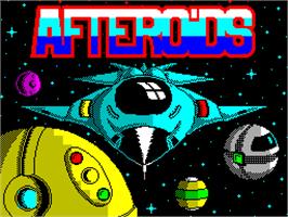 Title screen of Afteroids on the Sinclair ZX Spectrum.