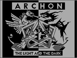 Title screen of Archon: The Light and the Dark on the Sinclair ZX Spectrum.