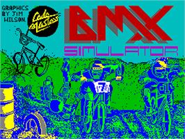 Title screen of BMX Simulator on the Sinclair ZX Spectrum.