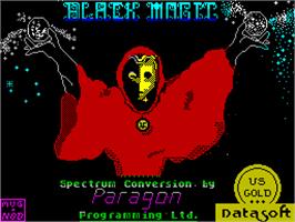Title screen of Bank Panic on the Sinclair ZX Spectrum.
