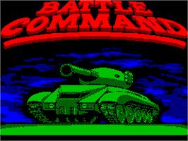 Title screen of Battle Command on the Sinclair ZX Spectrum.