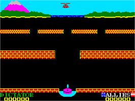 Title screen of Beach Head II: The Dictator Strikes Back! on the Sinclair ZX Spectrum.