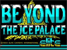 Title screen of Beyond the Ice Palace on the Sinclair ZX Spectrum.