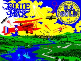 Title screen of Blue Max on the Sinclair ZX Spectrum.