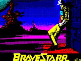 Title screen of BraveStarr on the Sinclair ZX Spectrum.
