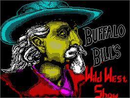 Title screen of Buffalo Bill's Wild West Show on the Sinclair ZX Spectrum.