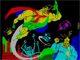 Title screen of Capitán Sevilla on the Sinclair ZX Spectrum.