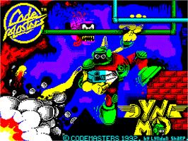 Title screen of Captain Dynamo on the Sinclair ZX Spectrum.