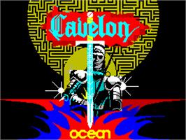 Title screen of Cavelon on the Sinclair ZX Spectrum.