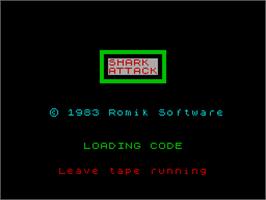 Title screen of Chart Attack on the Sinclair ZX Spectrum.