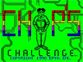 Title screen of Chip's Challenge on the Sinclair ZX Spectrum.