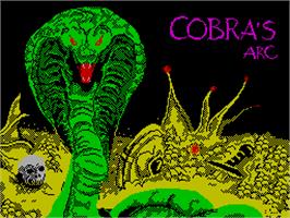 Title screen of Cobra's Arc on the Sinclair ZX Spectrum.