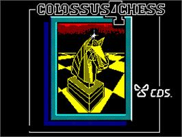 Title screen of Colossus 4 Chess on the Sinclair ZX Spectrum.