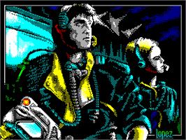 Title screen of Comando Tracer on the Sinclair ZX Spectrum.