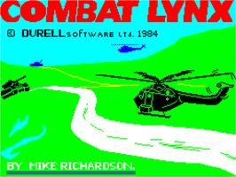 Title screen of Combat Lynx on the Sinclair ZX Spectrum.