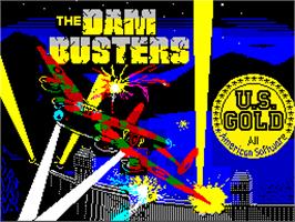 Title screen of Dam Busters on the Sinclair ZX Spectrum.