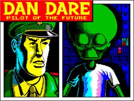 Title screen of Dan Dare: Pilot of the Future on the Sinclair ZX Spectrum.