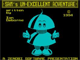 Title screen of Dizzy's Excellent Adventures on the Sinclair ZX Spectrum.
