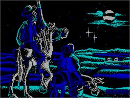 Title screen of Don Quijote on the Sinclair ZX Spectrum.
