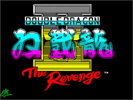 Title screen of Double Dragon II: The Revenge on the Sinclair ZX Spectrum.