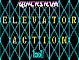 Title screen of Elevator Action on the Sinclair ZX Spectrum.
