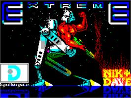 Title screen of Extreme on the Sinclair ZX Spectrum.