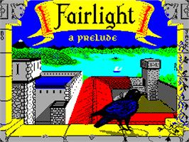 Title screen of Fairlight: A Prelude on the Sinclair ZX Spectrum.