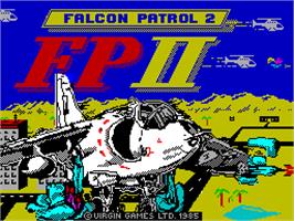 Title screen of Falcon Patrol II on the Sinclair ZX Spectrum.