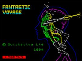 Title screen of Fantastic Four on the Sinclair ZX Spectrum.