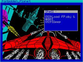 Title screen of Forbidden Planet on the Sinclair ZX Spectrum.