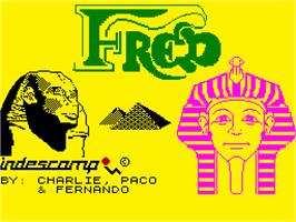 Title screen of Fred on the Sinclair ZX Spectrum.