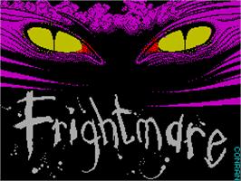 Title screen of Frightmare on the Sinclair ZX Spectrum.