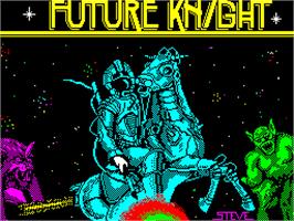 Title screen of Future Knight on the Sinclair ZX Spectrum.