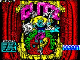 Title screen of G.U.T.Z. on the Sinclair ZX Spectrum.