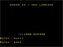 Title screen of Gazza II on the Sinclair ZX Spectrum.