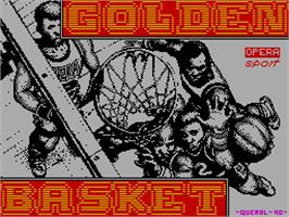 Title screen of Golden Basket on the Sinclair ZX Spectrum.