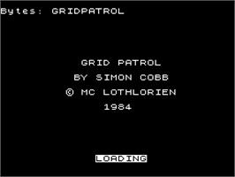 Title screen of Grid Run And Pontoon on the Sinclair ZX Spectrum.