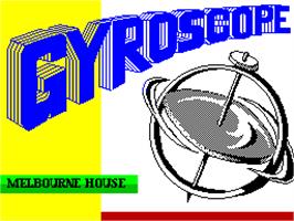 Title screen of Gyroscope on the Sinclair ZX Spectrum.