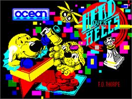 Title screen of Head Over Heels on the Sinclair ZX Spectrum.