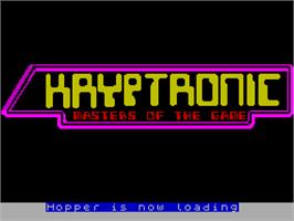 Title screen of Hopper on the Sinclair ZX Spectrum.